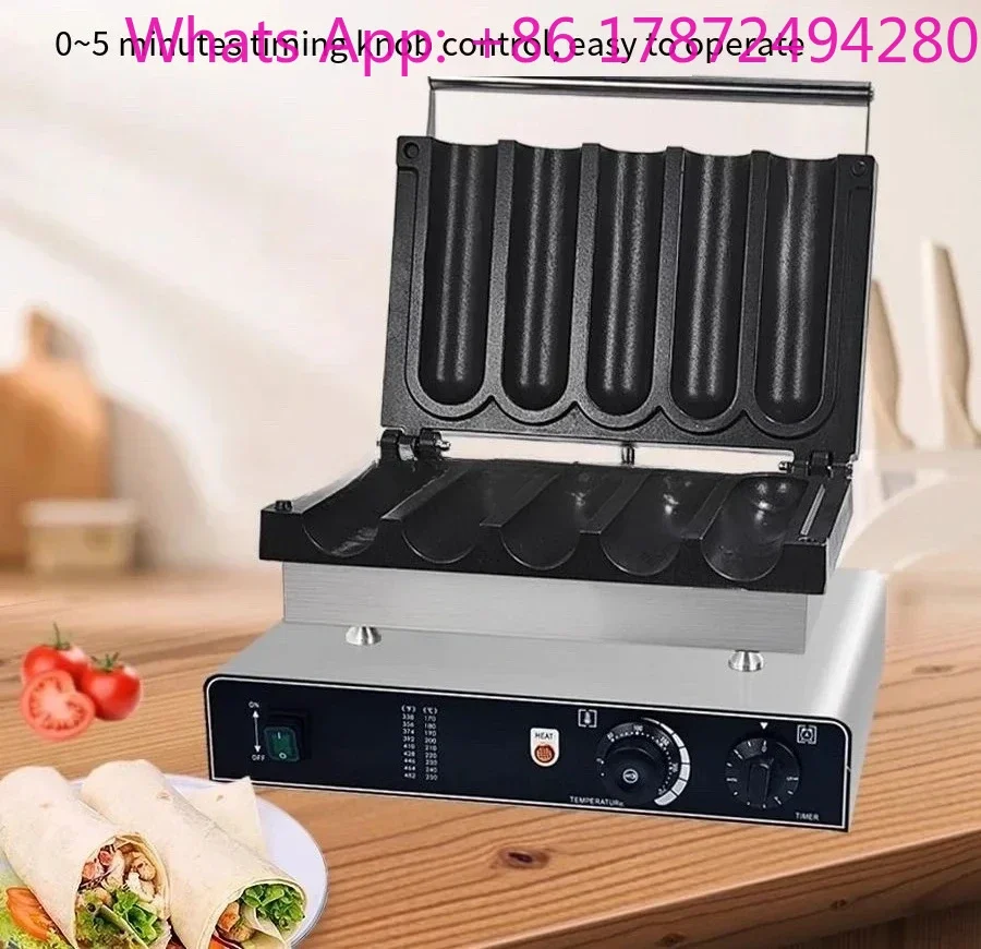 Chicken Wrap Toaster, Non-stick Heating Barbecue Machine & Commercial Burrito Baker