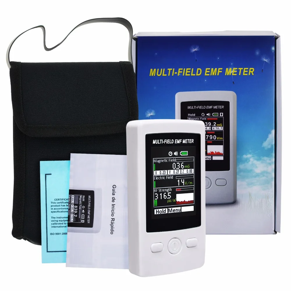 TM-190 Electromagnetic Electric Field Strength Tester EMF Meter Gauss Meter 20mG with Warning Indicator