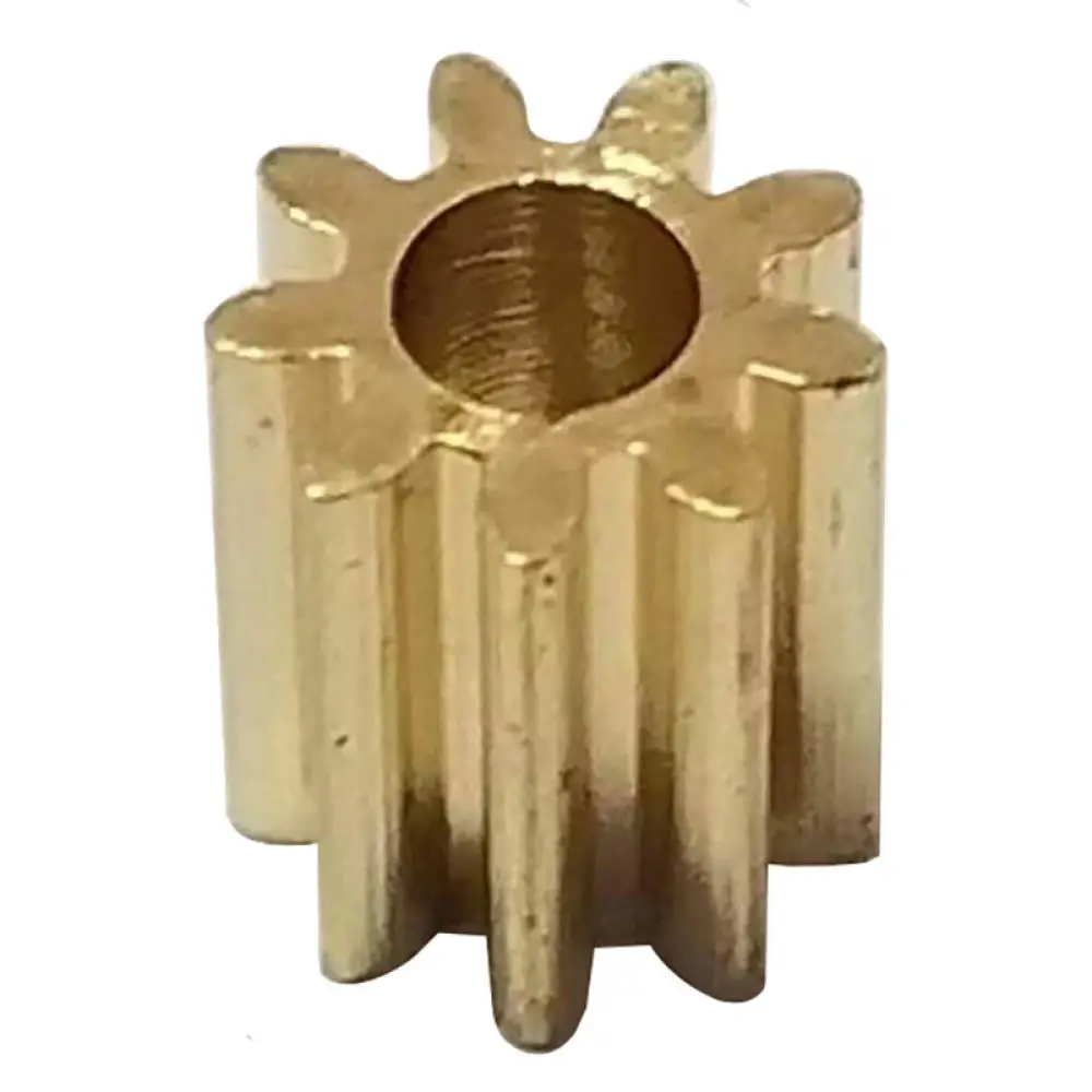 Micro Brass Gear 9 Tooth 0 4 Mod 2mm Bore Tight Fit Accessory For Robotics Gearbox Precision Mechanical Design