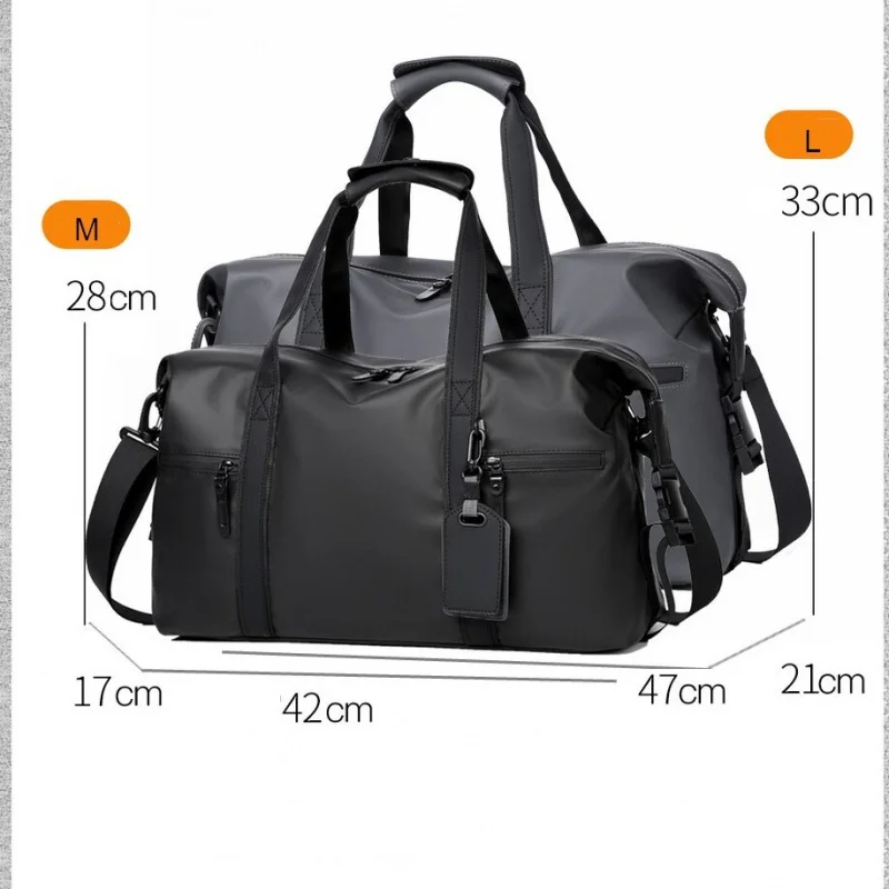 حقيبة كتف مفردة للرجال ذات سعة كبيرة، حقائب سفر للأعمال، حقيبة يد جافة ورطبة قابلة للفصل #6