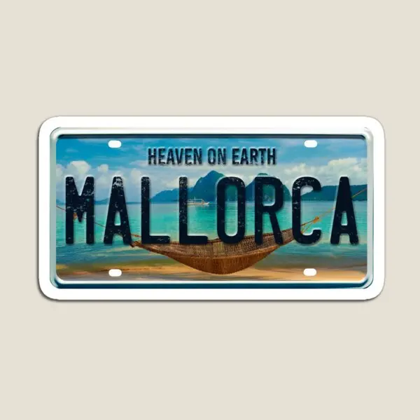 Mallorca-imán de vacaciones de verano para nevera, organizador colorido para niños, decoración del hogar, soporte divertido para bebé, pegatinas de juguete