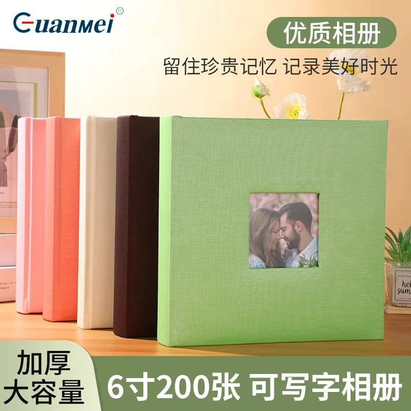 Customized. Guangzhou Guangmei Fabric Photo Album Book Retro Postcard A6 Storage Book 6inch Pocket Album