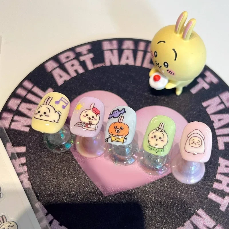 Kawaii Usagi Rilakkuma Shugo Chara Cartoon Art Nail Stickers Diy Manicure Ccd Camera Decoration Relief Sticker Decal Girls Gift