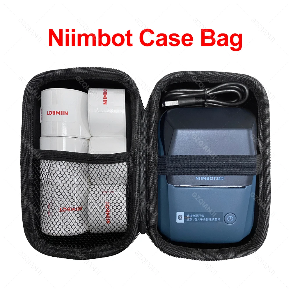 Bolsa de almacenamiento negra para impresora Niimbot D101, D11, D110, B21, B1, B203