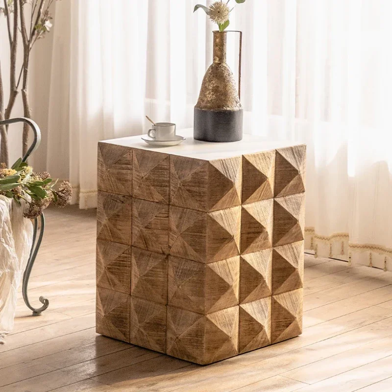 Mesa de Centro Moderna y Estética de Madera Trau, Mesa de Café Pequeña y Sencilla para Sala de Estar, Mueble Minimalista para Apartamento, Stoliki Do Kawy