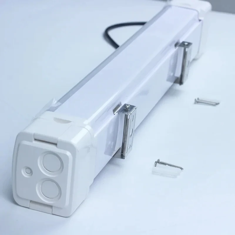 0W Tri-Proof LED Linear Batten Light Warm White Emittance Lamp Tube Lighting Indoor Outdoor Warehouse Use