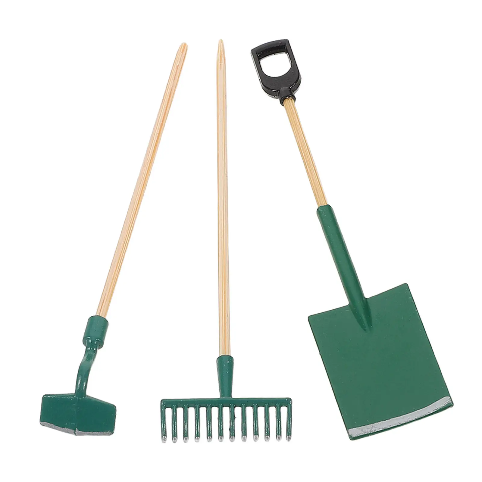 

Набор из 3 миниатюрных инструментов в масштабе 1:12, реалистичные садовые инструменты для декора кукольного домика, для детских занятий по посадке, для выращивания суккулентов