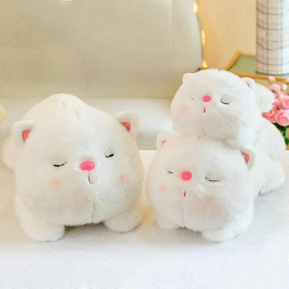 Adorable Cat Plush Toy Cute Imitation Cat Plush Doll Soft Stuffed Toy for Babies Birthday Gift for Sleepy Little Ones Cat Doll