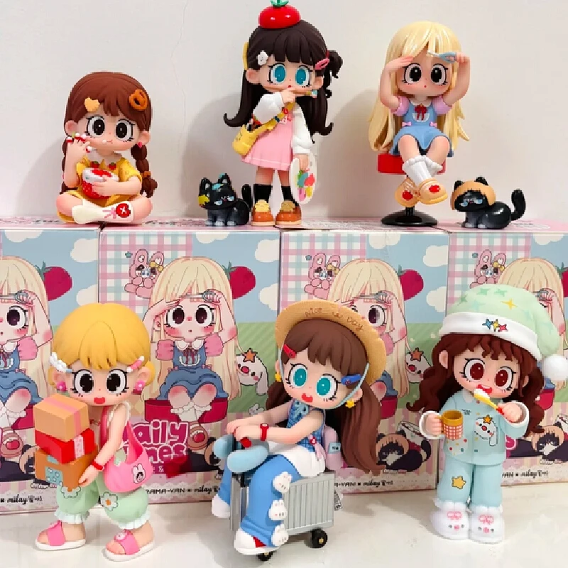 

Подлинная в наличии Milay Daily Times Series слепая коробка Caixa Caja куклы загадочные подарки настольное украшение мультяшная модель игрушки на день рождения