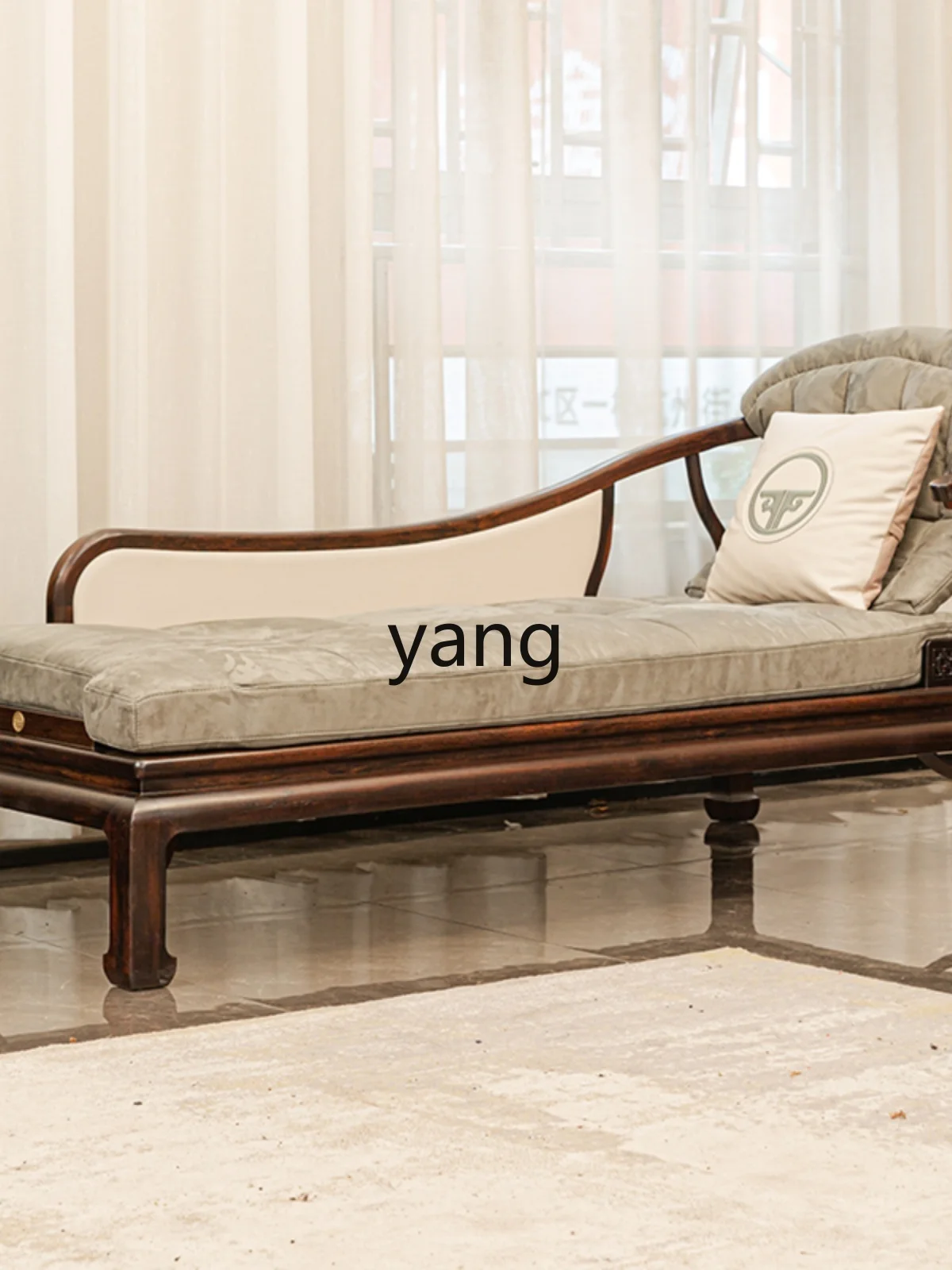 LXL Rosewood Furniture Chaise Sofa Bed Chair New Chinese Style Arhat Bed Modern Minimalist Lazy Sofa