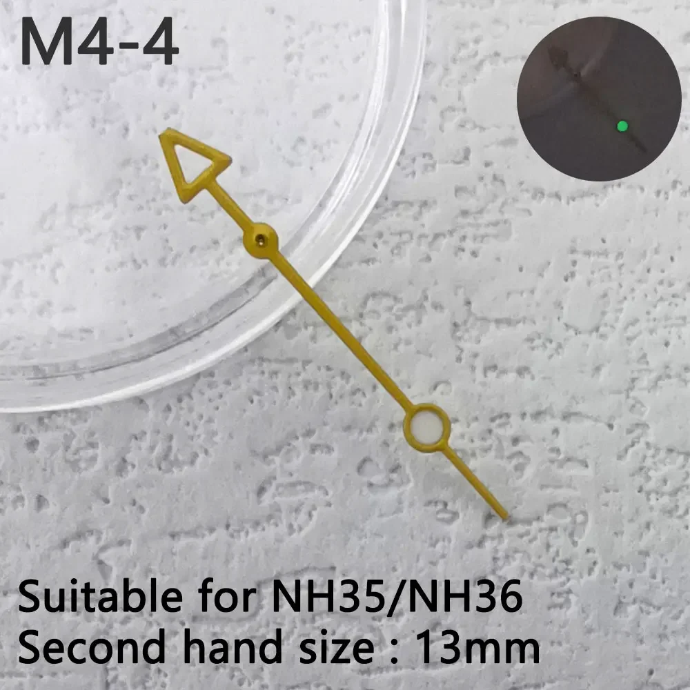 superior materials watch second hand for nh35 nh36 Green luminous pointer watch accessories replacement mod parts Movement