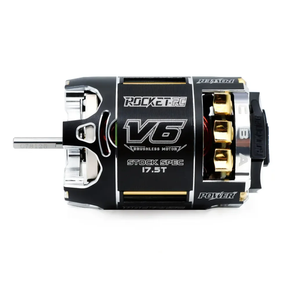 SURPASS HOBBY Rocket RC 540 V6 13.5T 17.5T 21.5T SPEC Sensored Brushless Motor Waterproof 3.175mm For 1/10 1/12 RC Racing Car