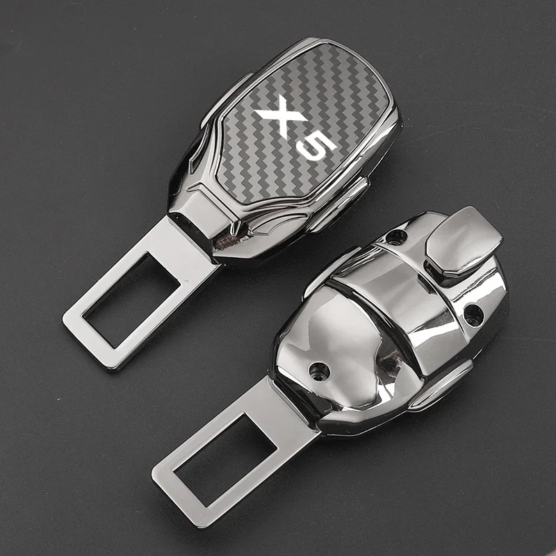 Metal Car Seat Belt Extender Accessory for BMW X5 - Durable Car Seat Belt Buckle Clip