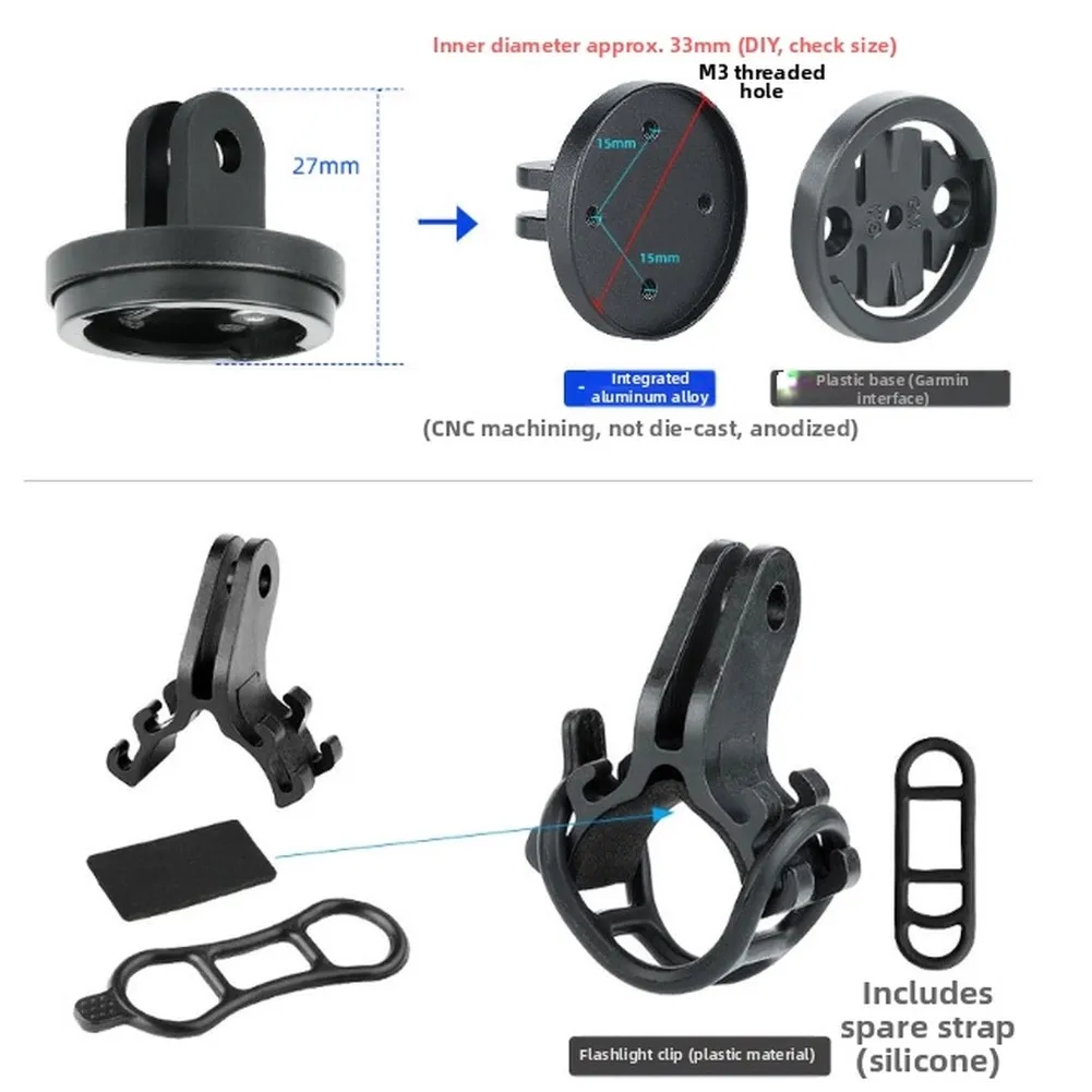 フルカーボンファイバー製バイクコンピューターマウント-f12一体型ハンドルバー用に設計されており、garmin-および-bryton-サイクリングコンピューターに対応