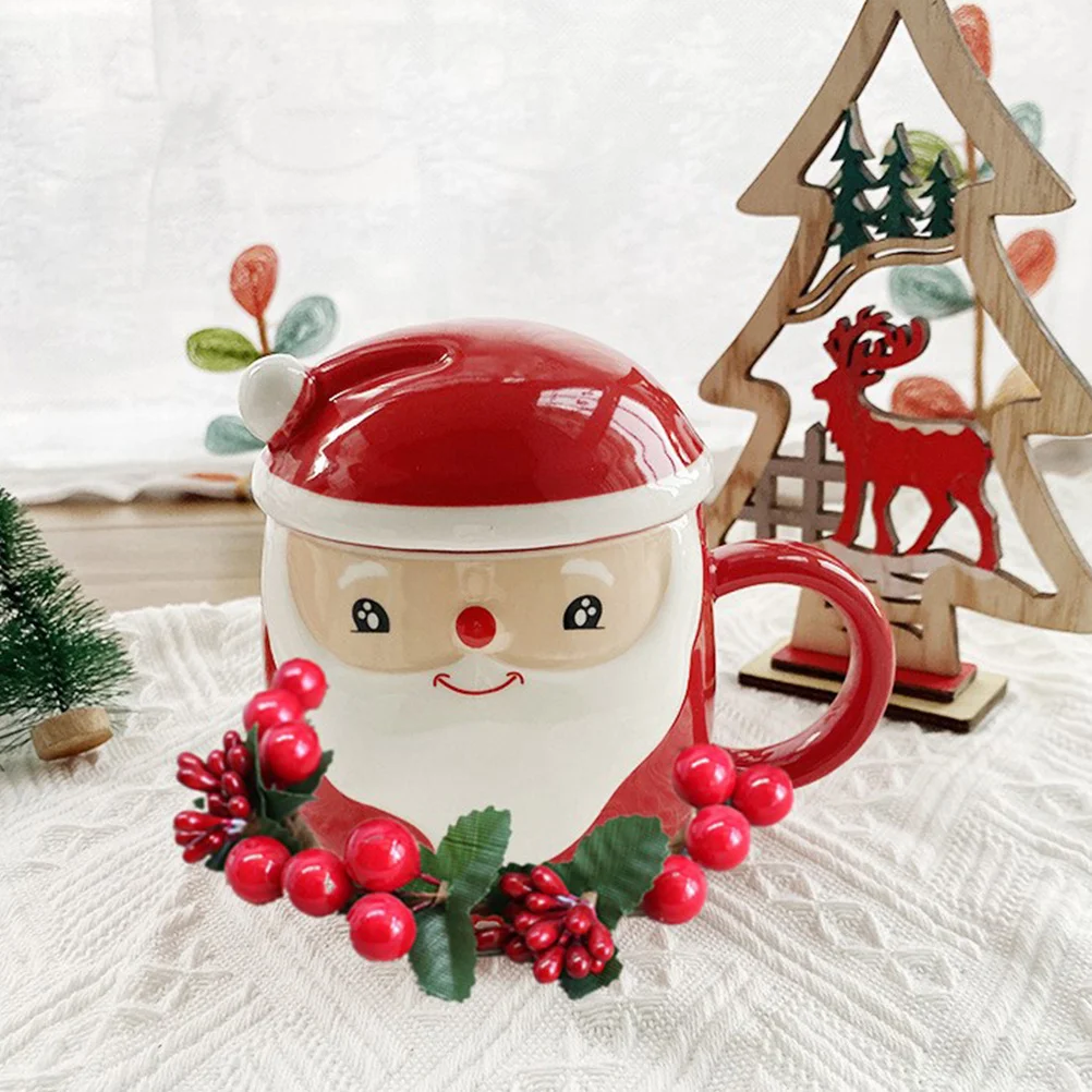 

4Pcs Christmas Candlestick Berry Wreath Decorative Mini Garland Ideal Holder Cup Decor Party Ornament Christmas Garland