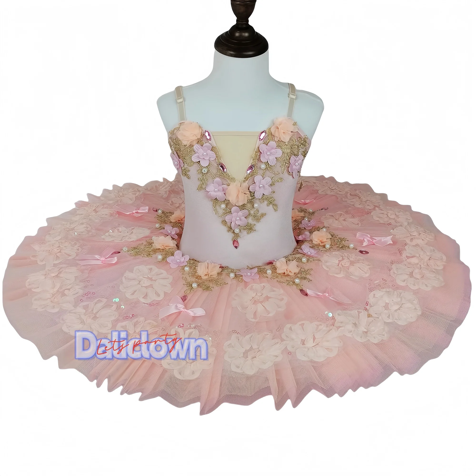 

Professional Ballet Tutu Adult Kids Flower Girl Dress Women Princess Platter Pancake Tutu Swan Lake Ballet Dance Costume