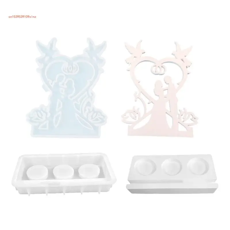 

Creative Candlesticks Silicone Moulds Santa Sign Insert Mold for Crafting