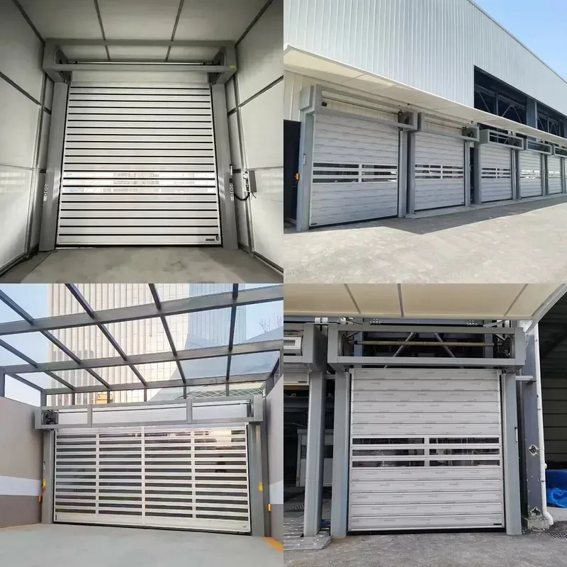 Automatic High Speed Roll Up Insulated Spiral Door