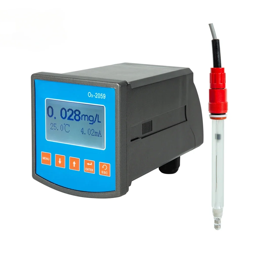 BOQU O3-2059 High Accuracy IP65 0-20mg/L Automatic Cleaning Online Digital Dissolved O3 Measuring Instrument Ozone Sensor