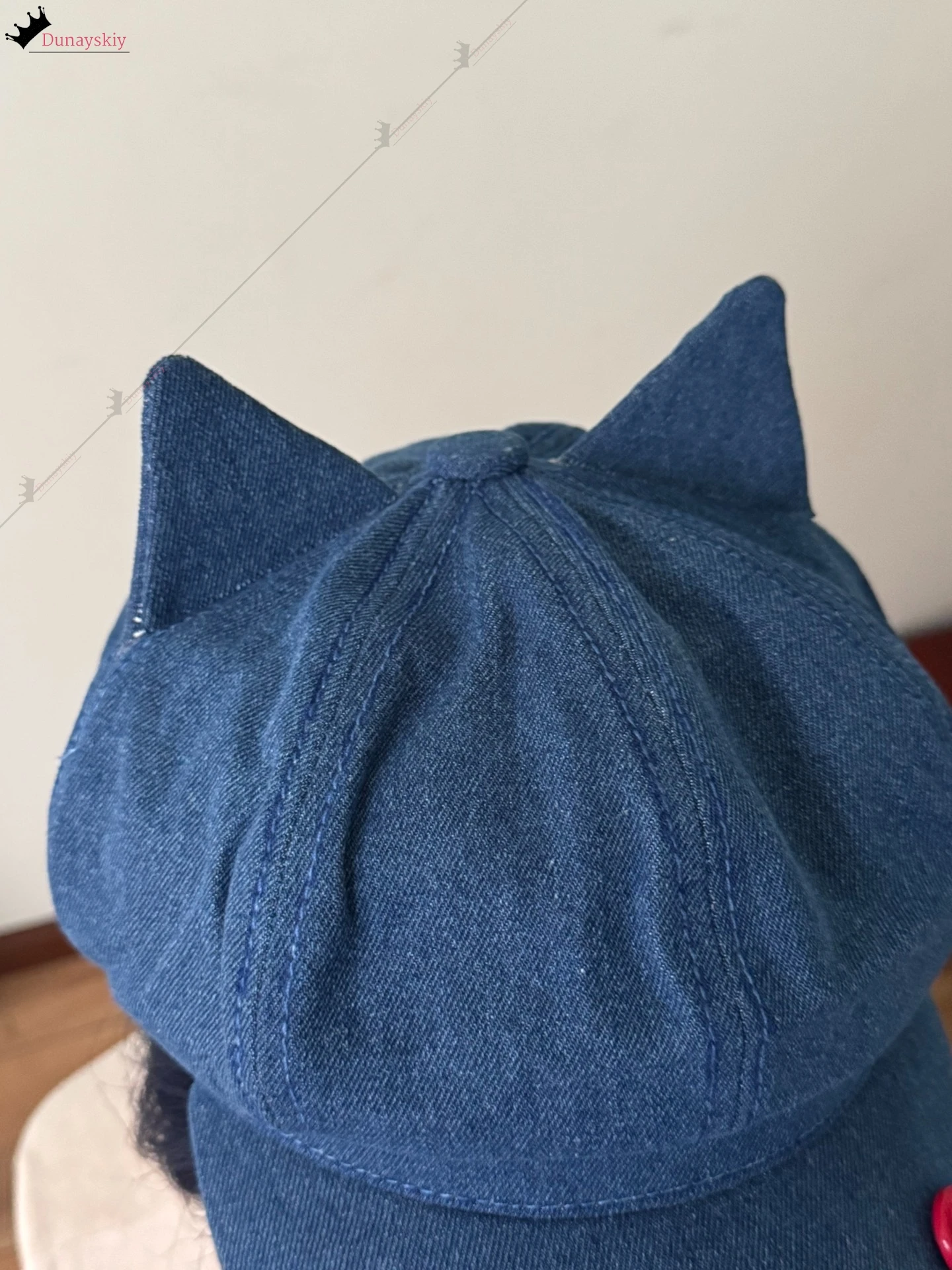 أنيمي لعبة الرعب MiSide مجنون ميتا تأثيري ازياء لطيف القط الأذن الحلو مثمنة قبعة لعب الأدوار الأزرق القبعات النساء