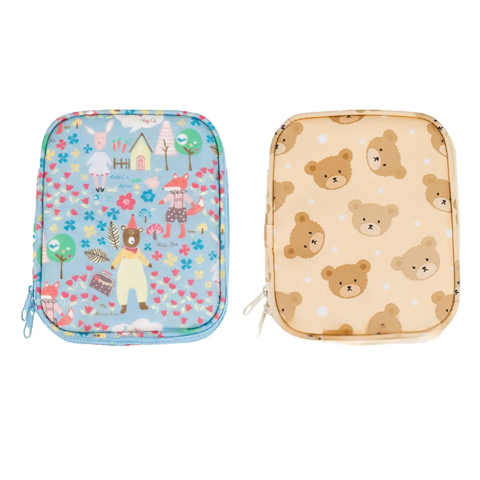 Crochet Hook Case, Zipper Storage Organizer Bag, with Web Pocket for Various Crochet Needle, Hooks, Knitting Accessories