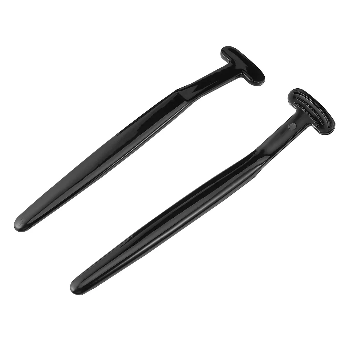 2Pcs Tongue Scraper Tongue Brush Oral Cleaning Tool Remove Debris Deep Clean Bad Breath Freshen Breath Ergonomic Design Black