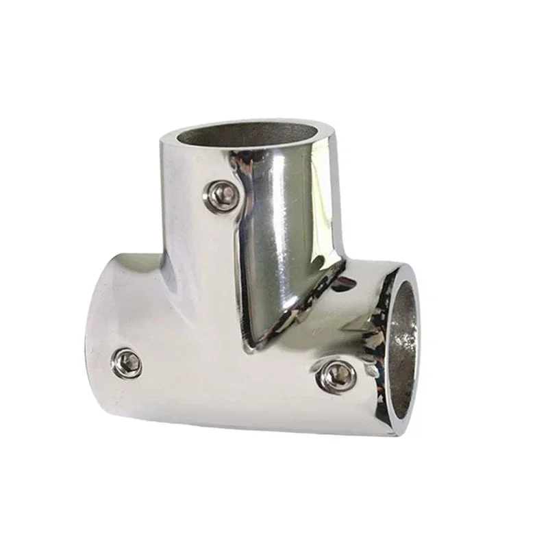 19mm/22mm/25mm/32mm Marine Boat Yacht 316 Stainless Steel 3 Way Boat Deck Handrail Rail Tee Cross Fitting Joint Connector