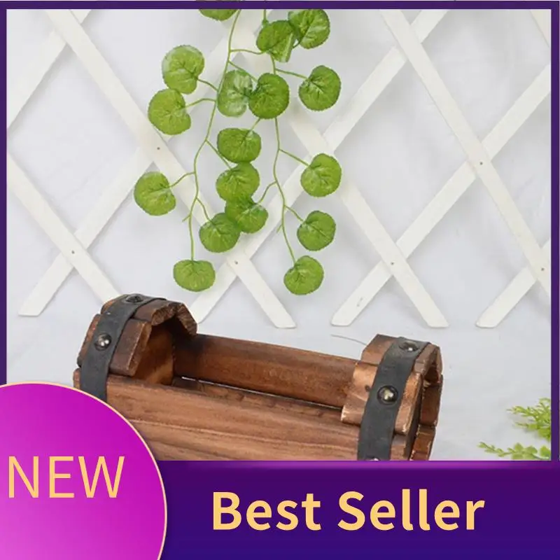 ABLU-Pots de fleurs en bois, décoration de mariage, boîtes de fleurs en bois antiseptique carbonisé, plantes succulentes de balcon, Pots de fleurs en bois