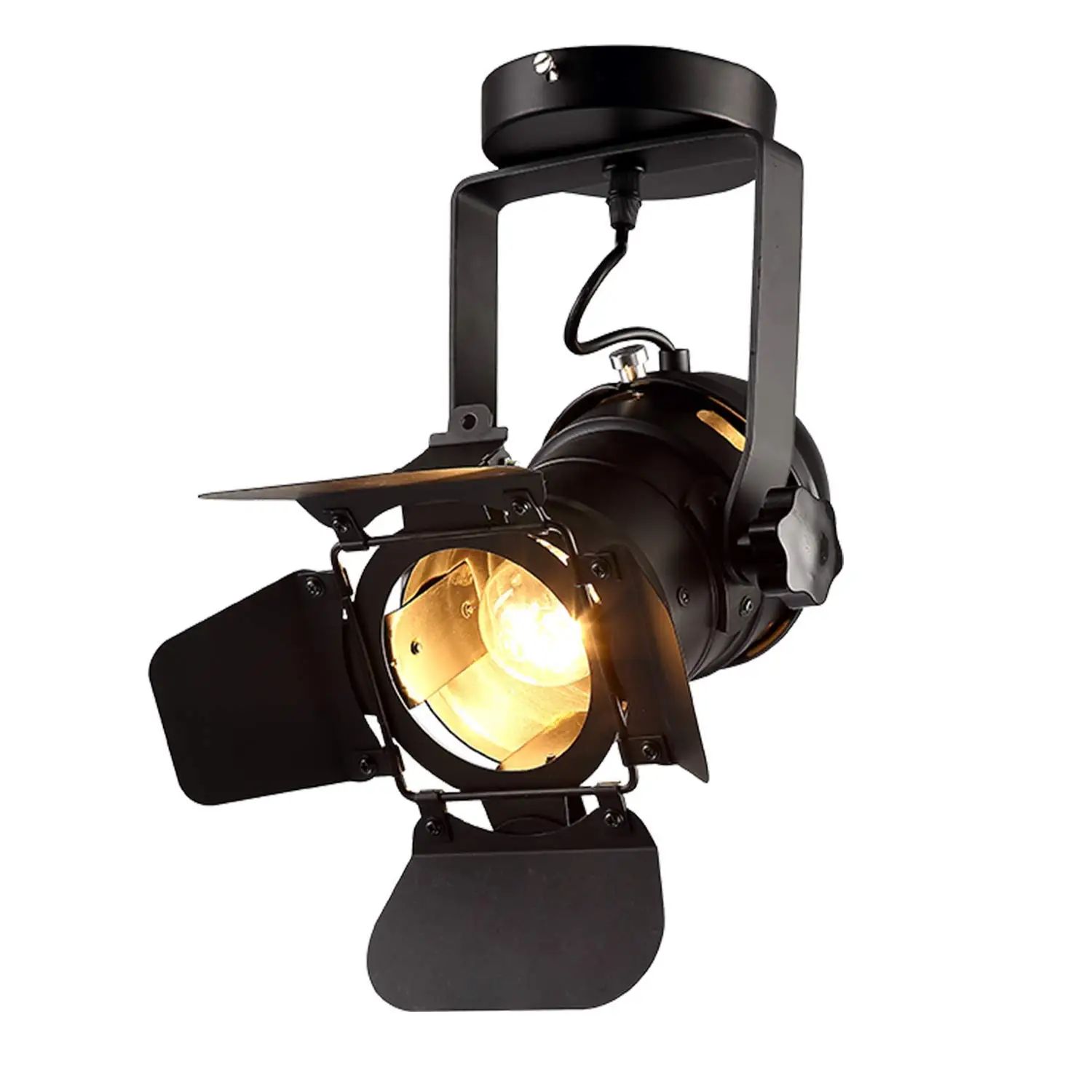 

Vintage Ceiling Spotlight Fixture E27 Spot Light Industiral Spot Ceiling Light Adjustable Metal Pendant Lighting