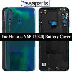 For Huawei Y6p MED-LX9 MED-LX9N Back Cover Rear Battery Door Housing Replacement For Huawei Y6p 2020 Battery Cover