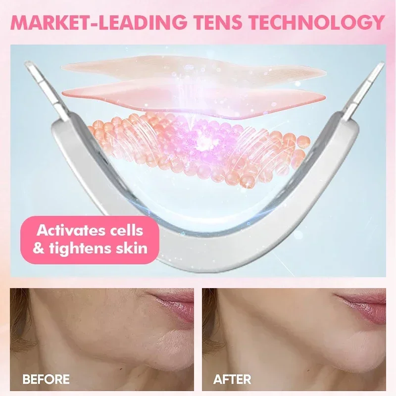 V Face Massager Portable Facial Massage Device Facial Lifting Slimming Massage Double Chin V Face Shaped Cheek Lift Belt Machine