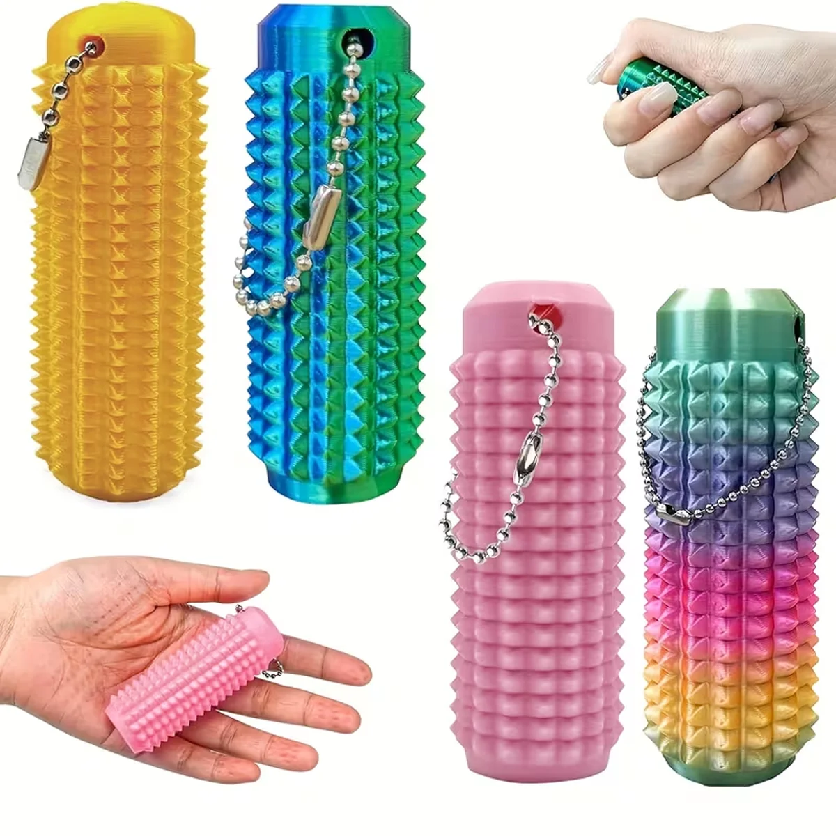 

Карманный сенсорный брелок с 3D-коническим роликом, разработанный для снятия тревоги и стресса, идеально подходит для друзей.