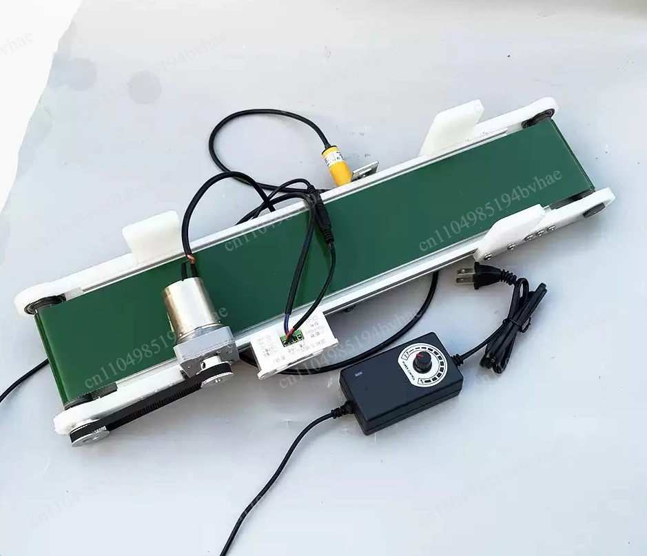 Small Desktop Conveyor Belt With Photoelectric Counter Mini Production Line Conveyor Auto Frictional Force Experiment Device