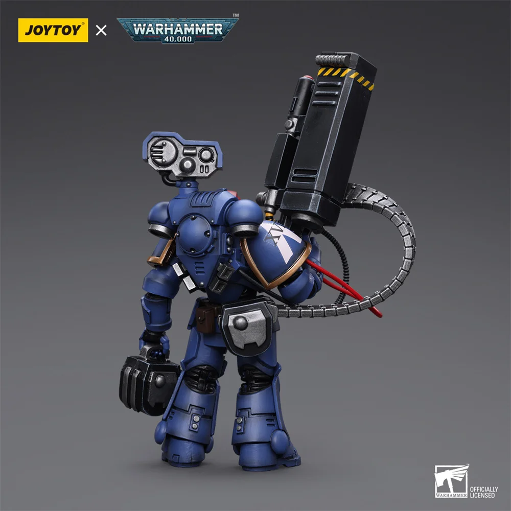 JOYTOY 1/18 Warhammer 40k Ultramarines Desolation Sergeant Superkrak Superfrag Standard-bearer Action Figure Model Toys