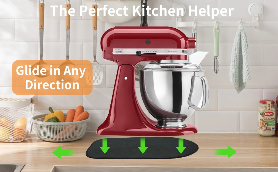 Mixer Mover Sliding Mats for Kitchen Aid Stand Mixer Slider Mat Pad Kitchen Appliance Slide Mats Pads Compatible with Kitchenaid