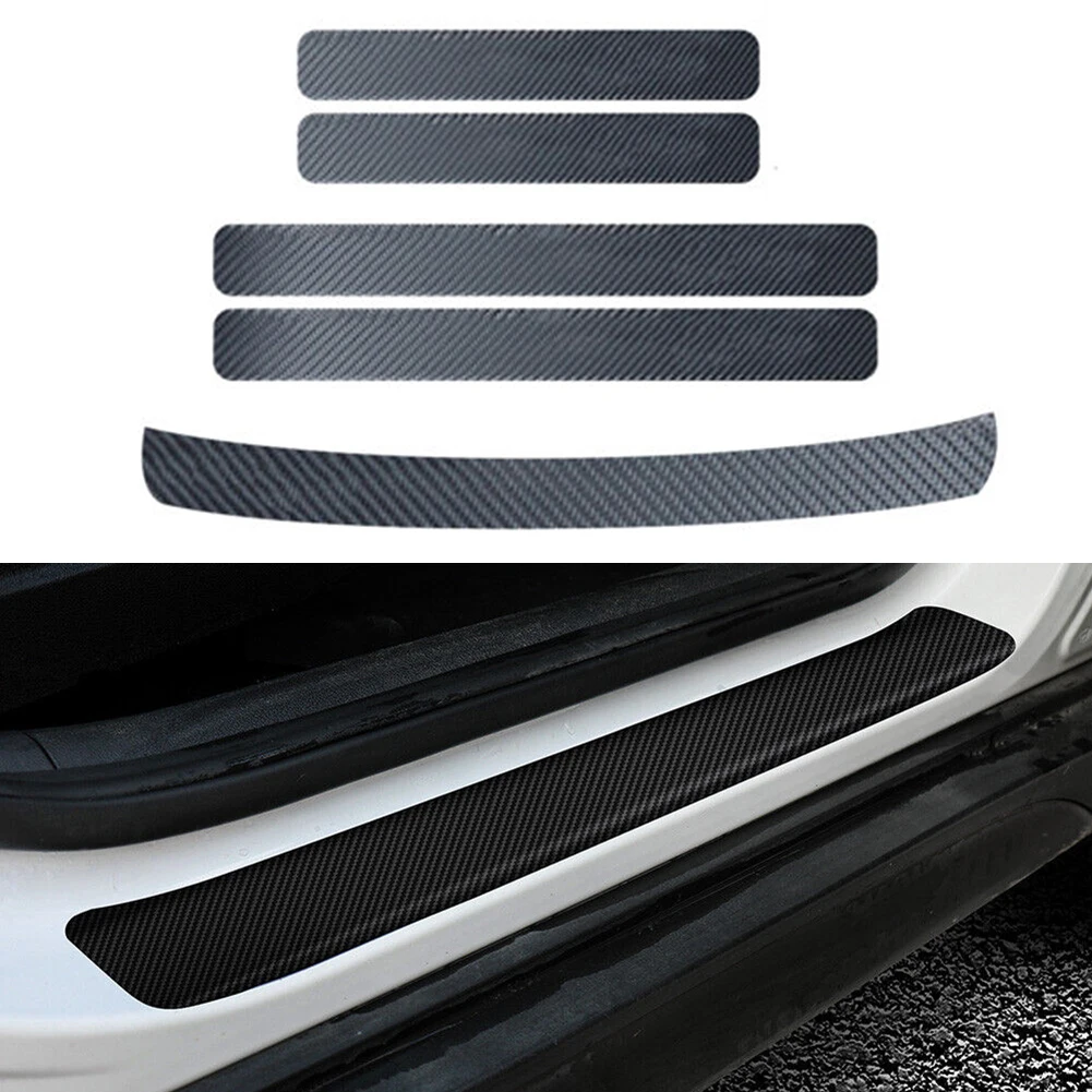 None Car Stickers Car Protect Stickers Auto Car Protect Stickers Rear Door:40x6.8cm 1 Sets Front Door:60x6.8cm Brand New