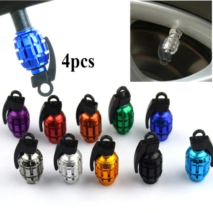 

4pcs Bicycle Tire Air Valve Cover Unique Shape Tire Valve Dust Cap Universal Car Truck Motocycle Wheel Rim Tyre Valve Stem Cover