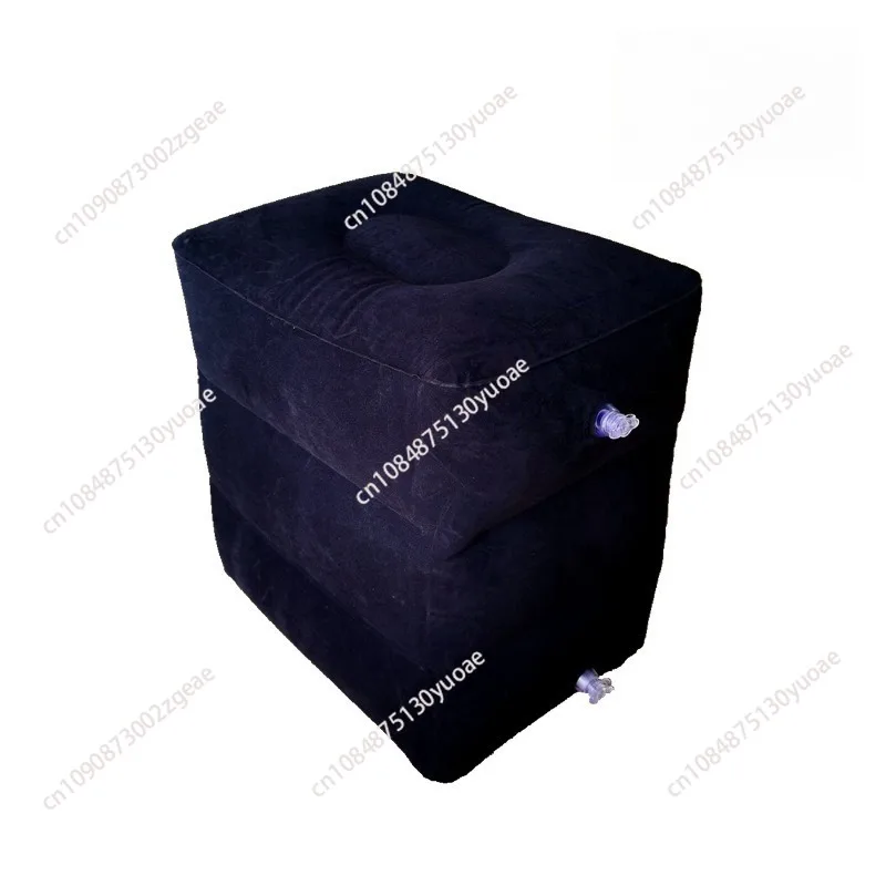 PVC flocking inflatable foot pad outdoor leisure furniture travel cushion