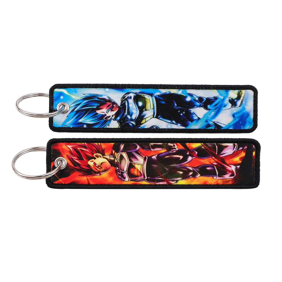 Chaveiro Dragon Ball, Chaveiro com Etiqueta Tecida, Chaveiro de Cordão de Anime Impresso em Dupla Face, Apresentando Vários Personagens como Goku Supe
