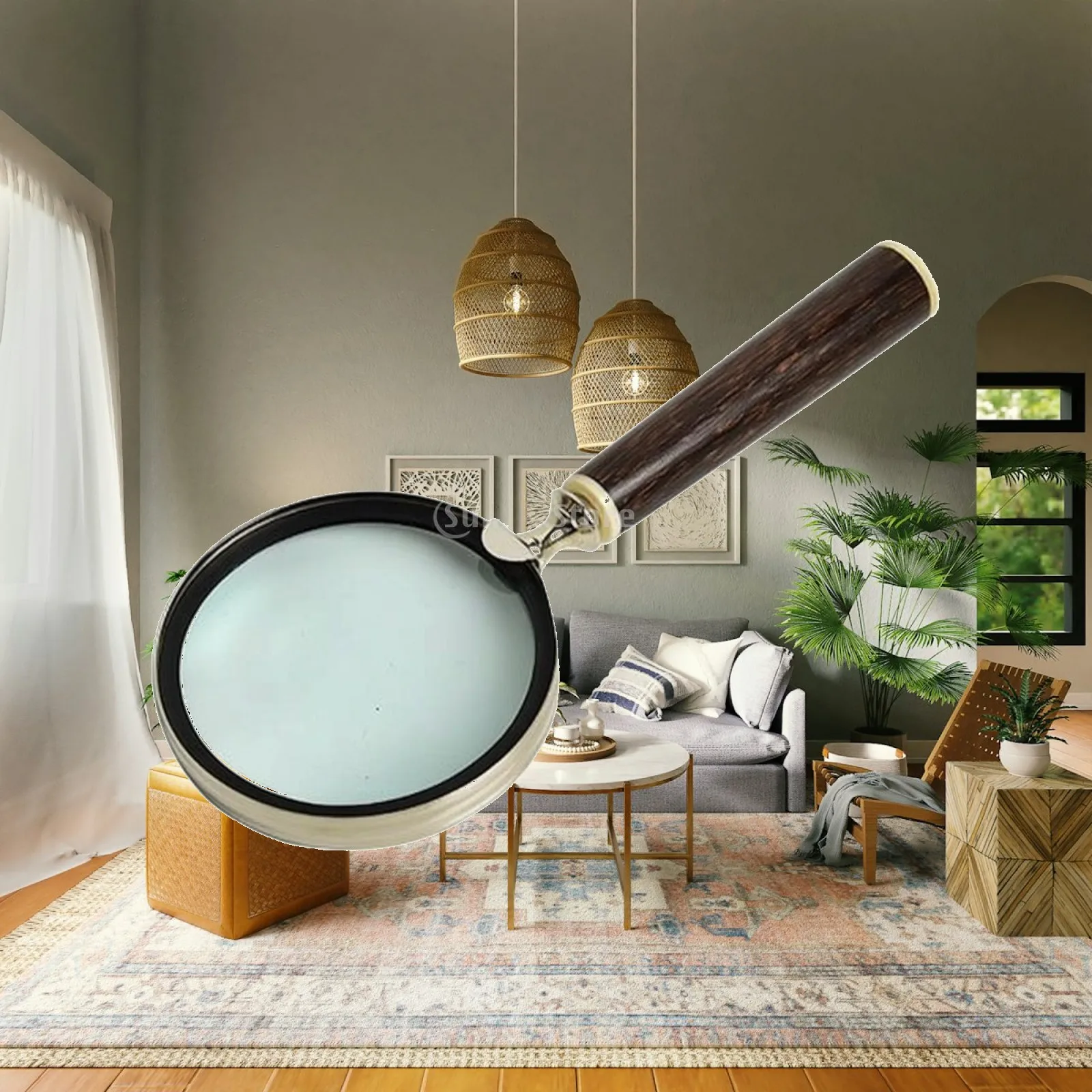 magnifying-glass-with-wooden-handle-decorative-handheld-magnifying-glass-handheld-magnifier-ergonomic-hand-lens-distortion-clear