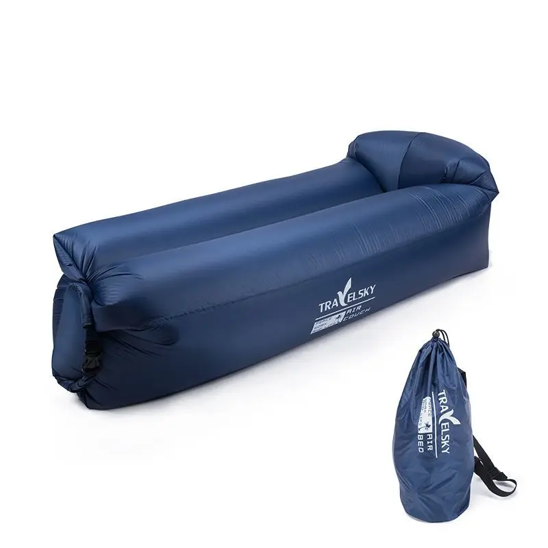 Outdoor Lazy Inflatable Sofa Bag, Single Nap Bed, Beach Portable Air Mattress, Chair, Camping Mat