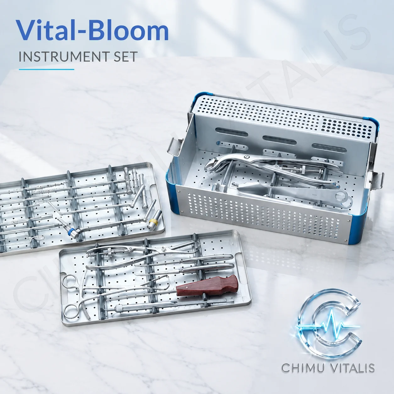 【CHIMU VITALIS】 GREATLH Large Fragment Screwdriver Forceps Stainless Steel Instrument Kit for Pet Limb Surgery