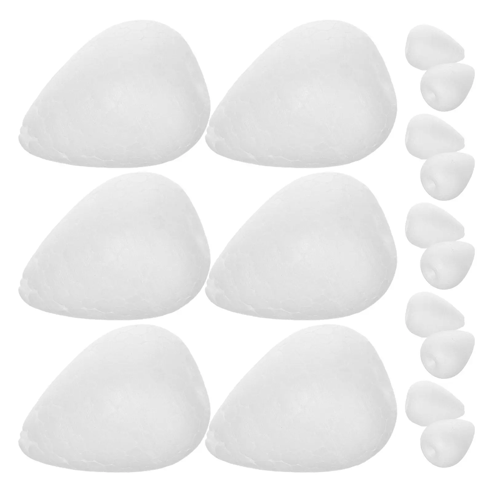 

20Pcs Foam Craft Flower Buds DIY Blank Supplies Wedding Engagement Party Decoration Unpainted Foam Buds for Painting