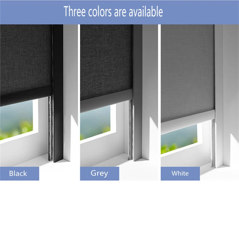 U Channel Aluminium Alloy Light Blocking Strips for Roller Blinds Light Gap Blockers Window Shades Side Rail Tracks For Blinds
