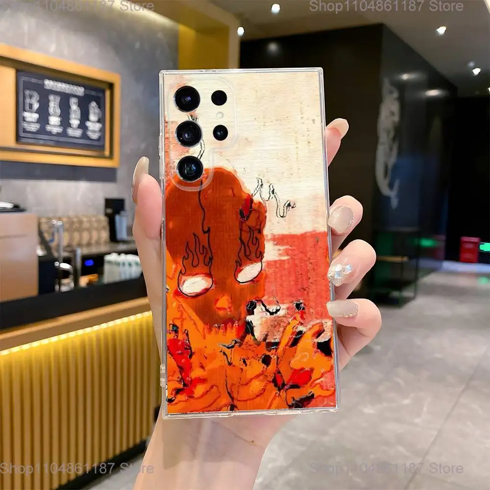 حافظة هاتف Tom Bill Kaulitz T-Tokio H-Hotel لهاتف سامسونج S24,30,21,22,23,20 FE,lite,PIus,Ultra,5G,Note,9,10 غطاء شفاف