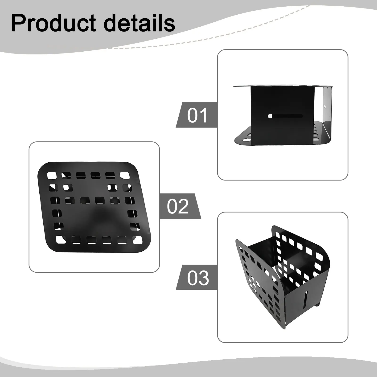 

Hollow Iron Basket Electric Bike Accessory 31x14x25cm Basket Replaces Electric Bike Part Easy Install Electric Bicycle Basket
