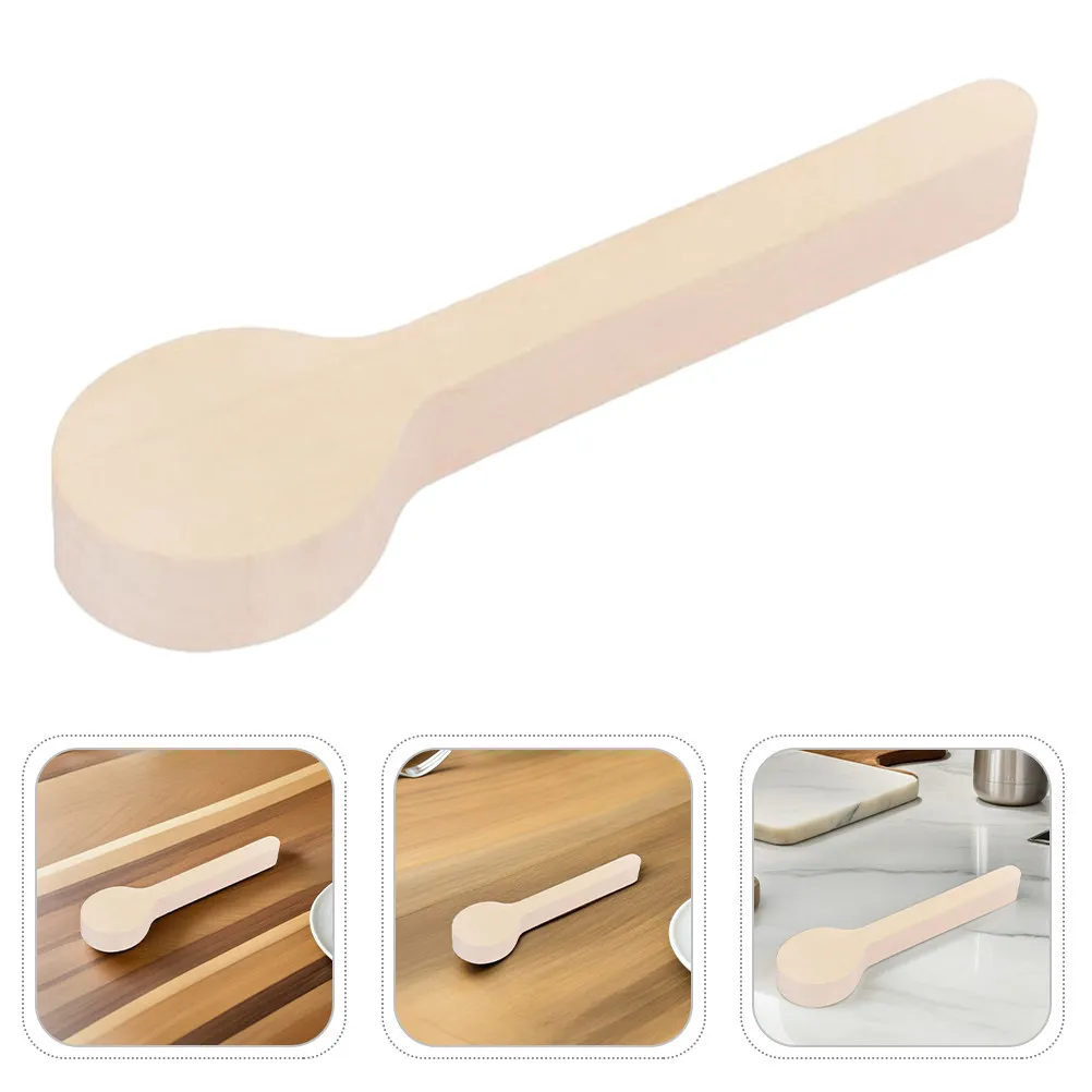 3Pcs Wooden Wooden Spoon Carving Blanks Unfinished Natural Crafting Family Activities Handmade Scoops