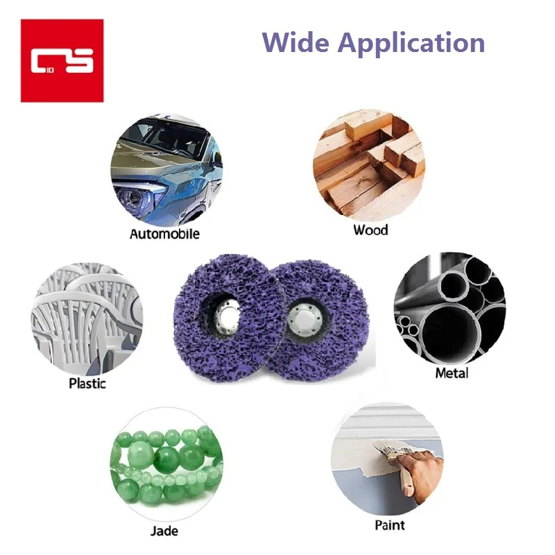 115mm Poly Strip Disc Abrasive Wheel Paint Rust Remover Clean Grinding Wheel Flap Disc for Motorcycles Durable Angle Grinder Car