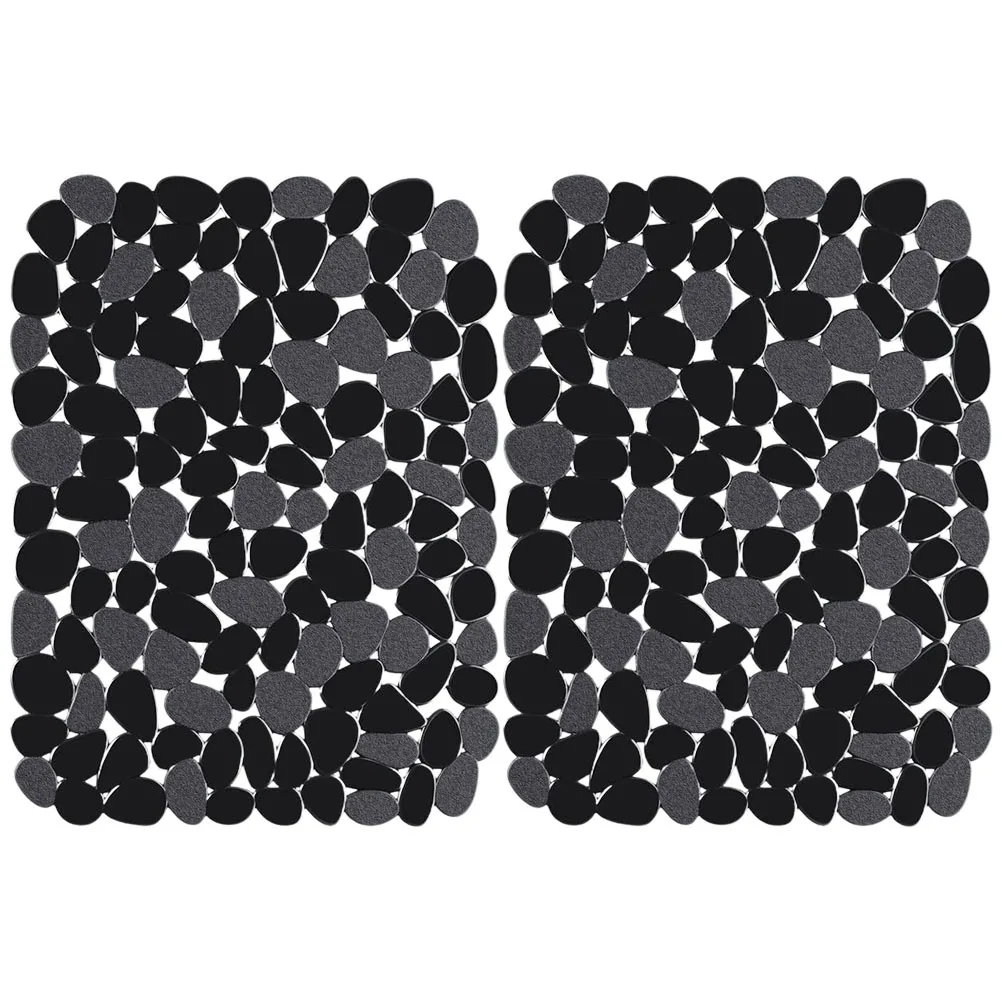 2 قطعة حصيرة بالوعة البلاستيكية للمطبخ المضادة للانزلاق أسفل حامي تصميم جوفاء وسادة تجفيف الأطباق للمنزل بالوعة استنزاف حصيرة #3