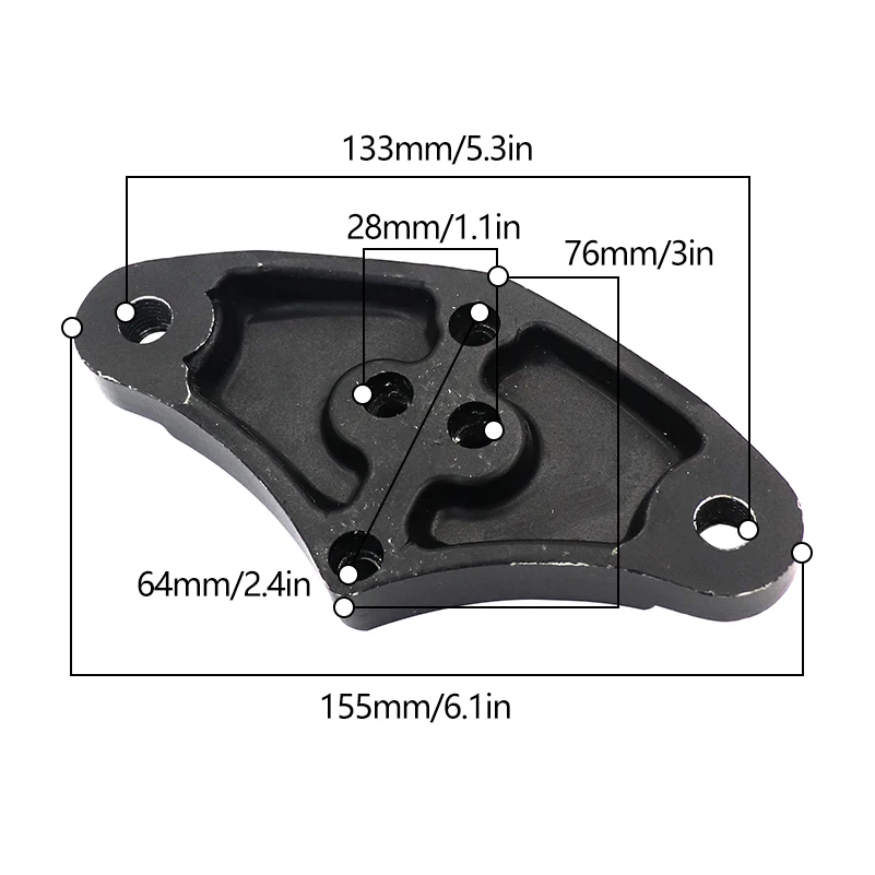 10 Inch Front Suspension Fixation Board Modified Accessories Shock For KUGOO M4 Folding Electric Scooter Parts